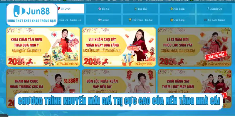 Chương trình khuyến mãi giá trị cực cao của nền tảng nhà cái